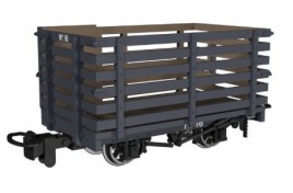 990602 Livestock Wagon in Dark Grey No.16 OO9 Scale